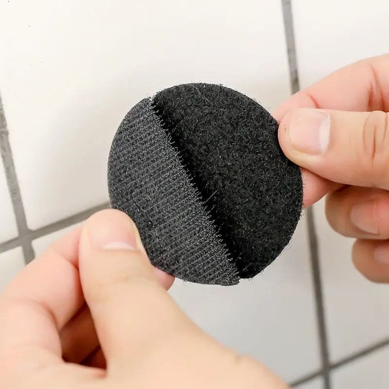 Set Of 4 Hook And Loop Dot Tape, Carpet Anti Slip Mat Sticker, Heavy Duty Rug Carpet Gripper Pad, Double Sided Sticky Back, Sticky Back Hook Loop Dots, Double Sided Sticky Coin Tape, Anti Curling Carpet Tape, Home Bathroom Sticking Tape