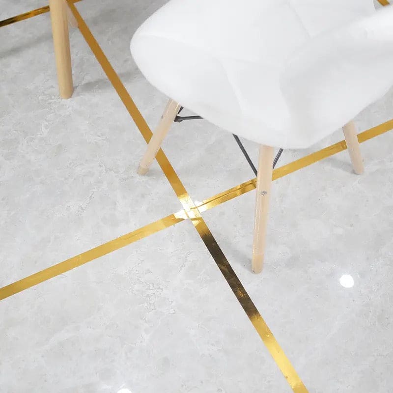 Metallic Floor Sealing Sticker, Tile Tape Sticker, Self Adhesive Sealing Foil Strips, Background Wall Home Decoration Caulk Tape, Waterproof Seam Wall Stickers, Decoration Tape For Home Floor Tiles, Wall Decor, Gold Foil Self Adhesive Tile Stickers Tape