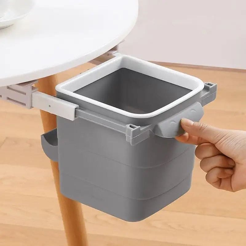 Hidden Drawer Trash Can, Under Desk Trash Can, Lifted Storage Bucket, Concealed Drawer Trash Bin, Portable Waste Bin, Under Table Hanging Garbage Trash Can, Under Cabinet Hanger Rack, Space Saving Garbage Bucket, Household Multipurpose Trash Can