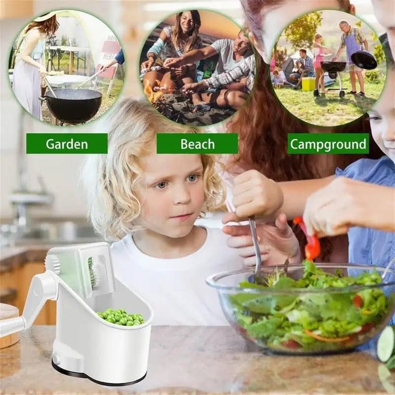 Pea Sheller Machine, Green Beans Peeler Bean Slicer Cutter, Hand Shaking Pee Molting Machine, Cut Fruit Vegetable Stringer, Hand Crank Pea Sheller, Hand Rolling Pea Peeler For Beans, Rotary Manual Bean Peeling Machine