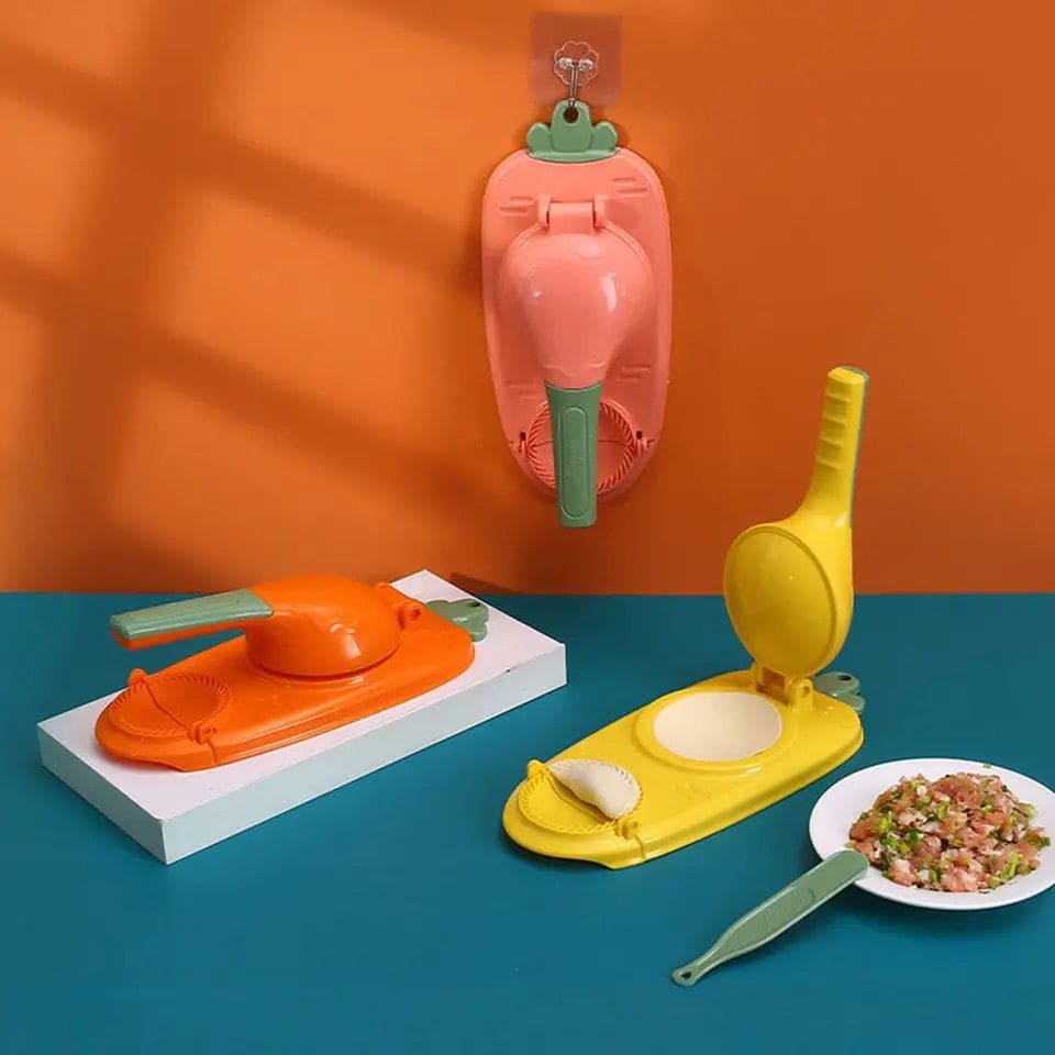 Raddish Dumpling Maker, 2 in 1 Dumpling Maker, Dumpling Moulds Machine, Manual Dough Presser, Dumpling Skin Wrapper Mold, Dough Press Maker, Dumpling Skin Maker Dumpling Mold, Manual Tortilla Maker, Kitchen Dumpling Making Tool