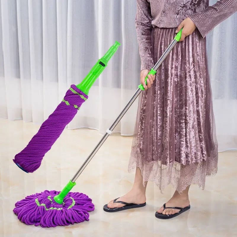 Self Wringing Twist Mop, Microfiber Squeeze Mop, Twisted Swivel Squeeze Mop, Magic Lazy Cleaning Mop, Long Handled Microfiber Floor Mop, Multifunctional Wash Floor Mop, Glass Floors Car Wash Mop
