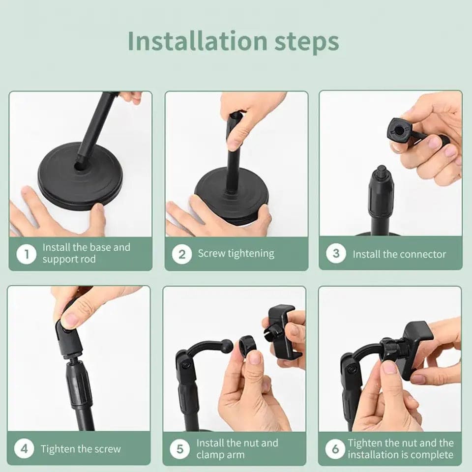 Telescopic Mobile Holder, Live Selfie Mobile Phone Holder, Portable Mini Tripod Stand, Universal Mobile Phone Holder Clip, Multifunctional Retractable Mobile Bracket Holder, Adjustable Bracket Phone Holder