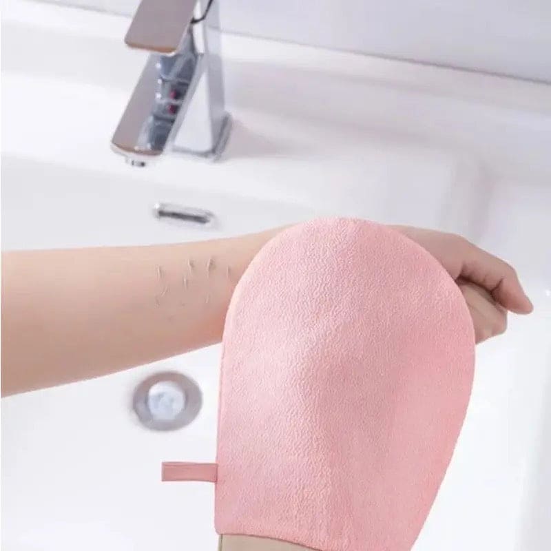 Exfoliating Bath Glove, Double Sided Scrubbing Brush, Women Scrubbing Towel, Dead Skin Removal Glove, Exfoliating Body Scrubber for Shower Bath, Skin Mitts Body Scrub Glove, Dual Sided Hammam Scrub, Exfoliating Gloves For Bath And Body Care