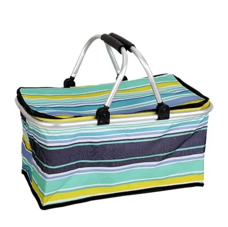 Foldable Picnic Basket, Outdoor Picnic Bag, Portable Insulated Picnic Basket, Large Capacity Camping Insulated Lunch Bag, Garden Yard Picnic Basket and Backpack, Home Storage Basket, Hamper Insulated Picnic Basket, Folding Portable Market Basket