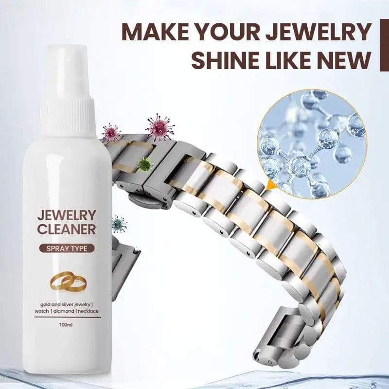 Fine Jewelry Liquid Cleaner, 100ml Jewelry Cleaner, Diamond Silver Gold Jewelry Cleaning Spray, Jewelry Polish Cleaner, Silver Gold Brass Jewelry Cleaner Cleaning Spray, Multipurpose Spray Cleaner