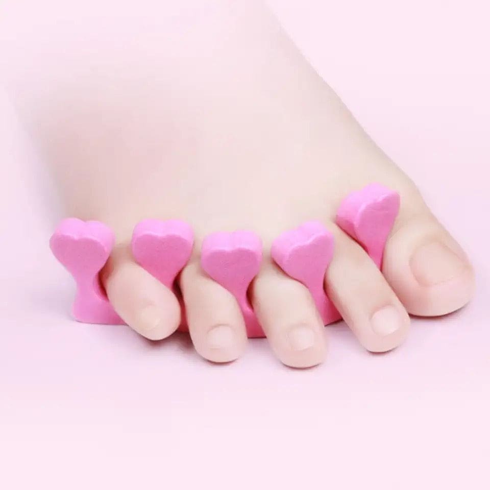 Set Of 2 Finger Toe Separator, Manicure Pedicure Gel Divider, Finger Dividers Separators, Finger Foot Sponge Soft Gel, Portable Finger Spacer, Soft Foam Sponge Spacer, Toe Nail Separator