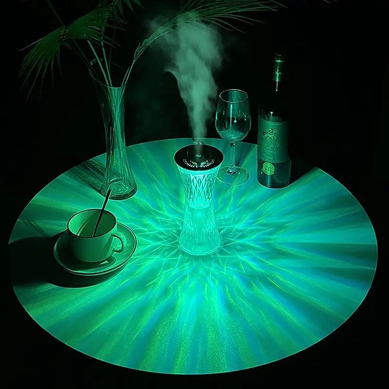 Crystal Lamp Air Humidifier, 2 In 1 Crystal Humidifier, LED Atmosphere Room Decoration Home Lights, USB Air Purifier Aroma Diffuser, Night Lamp Humidifier Decoration, Portable Aroma Oil Diffuser, Home Office Car Air Purifier With Led Night Lights