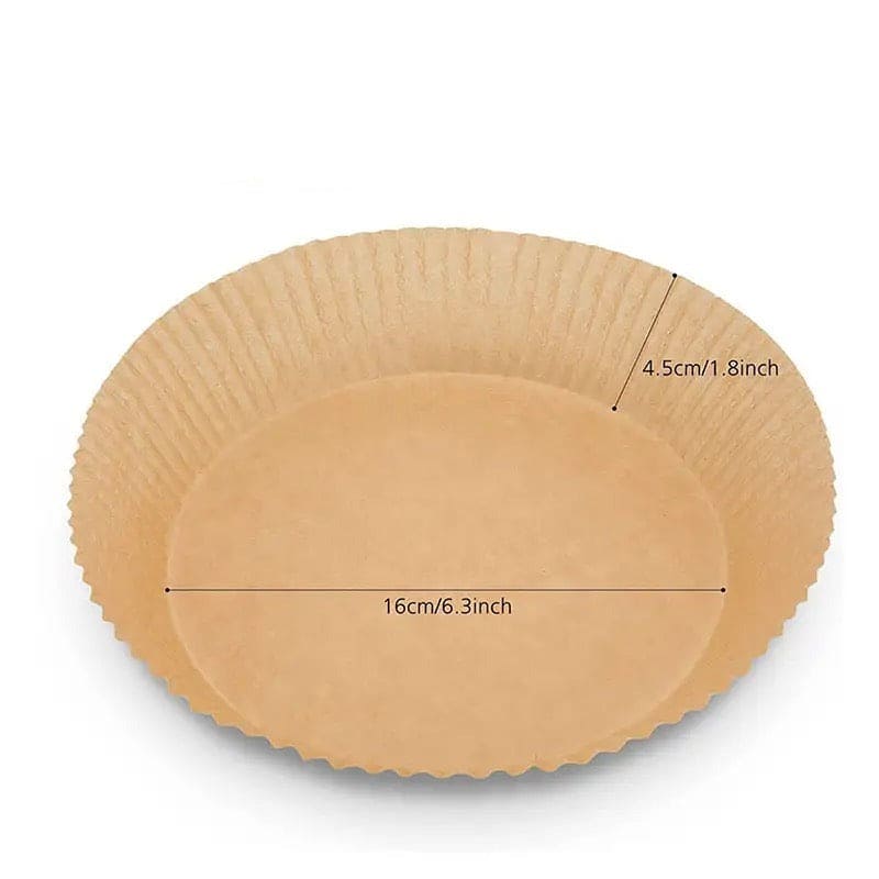 50 Pcs Air Fryer Plates, Kitchen Baking Greaseproof Paper, Oil Absorbing Paper for Household, Barbecue Plate Food Oven Kitchen Pan Pad, Non-Stick Unbleached Air Fryer Parchment Paper Liner, Disposable Parchment Paper Set