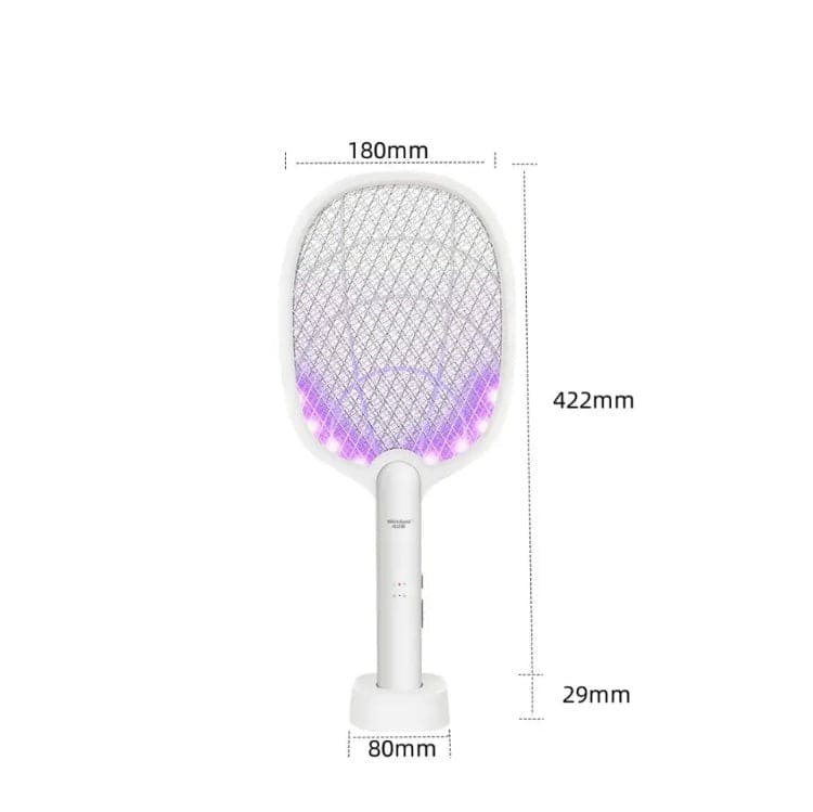 Handheld Electric Mosquito Swatter Racket, 2 in 1 Electric Bug Zapper, Mosquitoes Trap Lamp & Racket, Anti Mosquito Fly Trap, Home Bug Insect Racket, Electric Fly Swatter Racket, USB Rechargeable Electric Fly Swatter For Home and Outdoor