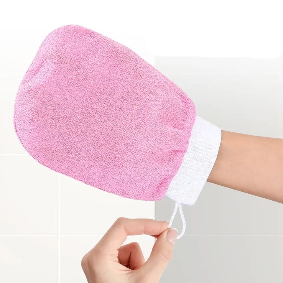 Exfoliating Bath Glove, Double Sided Scrubbing Brush, Women Scrubbing Towel, Dead Skin Removal Glove, Exfoliating Body Scrubber for Shower Bath, Skin Mitts Body Scrub Glove, Dual Sided Hammam Scrub, Exfoliating Gloves For Bath And Body Care