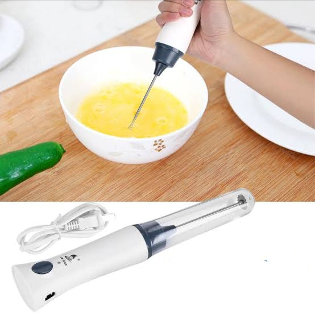 Automatic Egg Beater, Foamer Handheld Blender, Cooking Stirrer Egg Beater With Cover, Handheld Electric Coffee Egg Mixer, Rechargeable Handheld Wand Coffee Blender