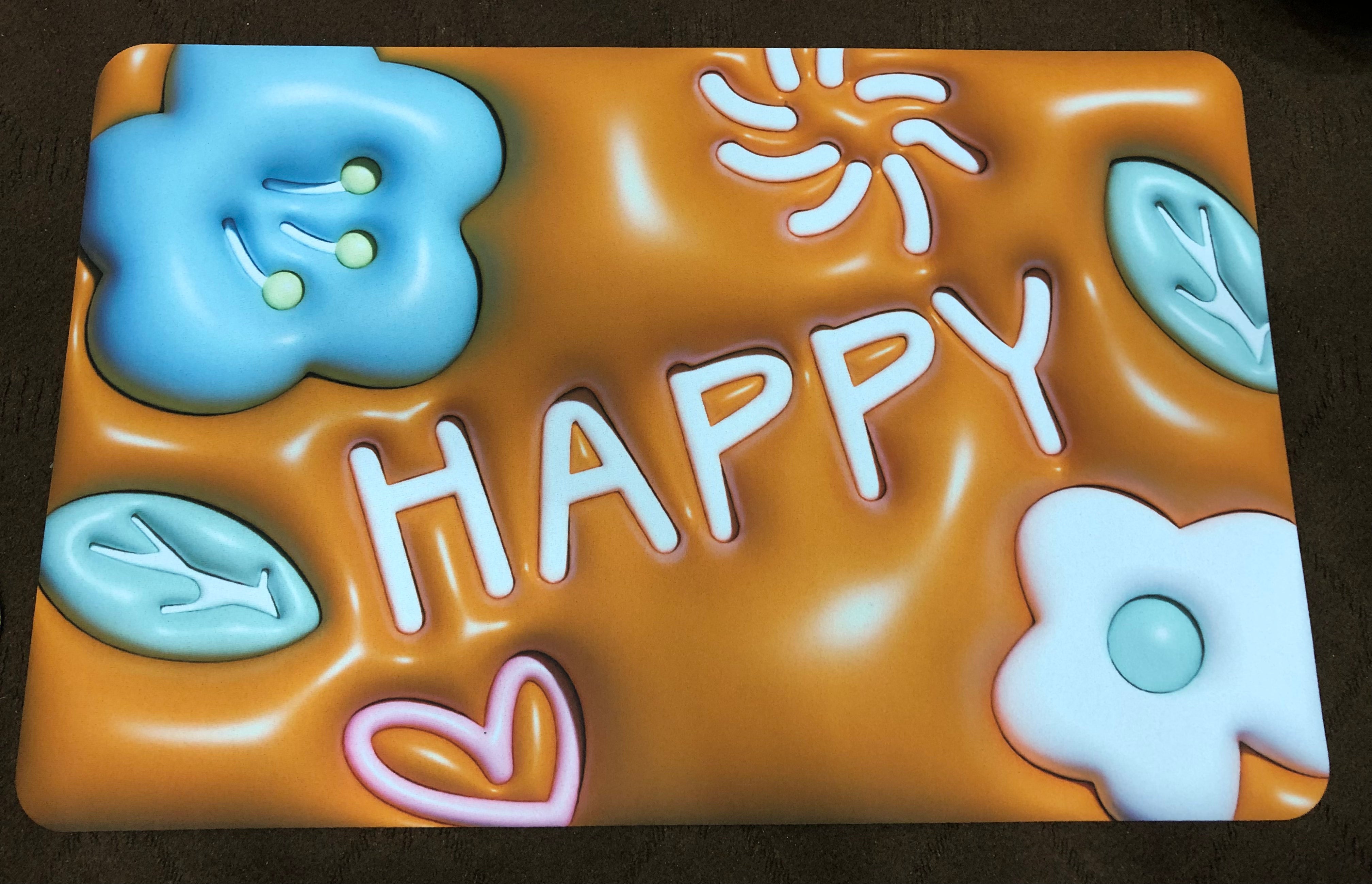 3D Cartoon Bath Mat, Cut Flower Design Anti Slip Mat, Floral Bathroom Mat, Water Absorption Bath Mat, Washable Bathroom Rug Mat