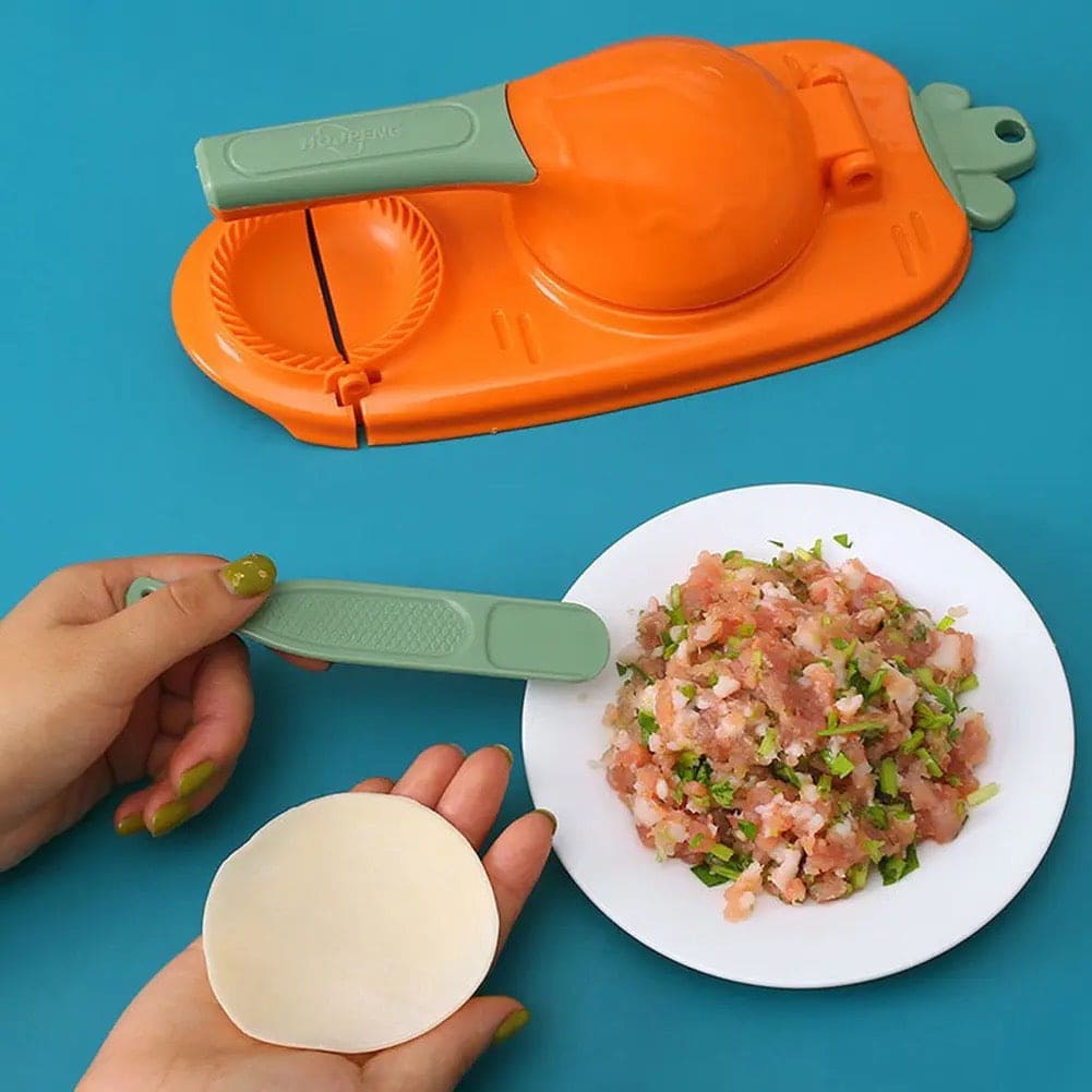 Raddish Dumpling Maker, 2 in 1 Dumpling Maker, Dumpling Moulds Machine, Manual Dough Presser, Dumpling Skin Wrapper Mold, Dough Press Maker, Dumpling Skin Maker Dumpling Mold, Manual Tortilla Maker, Kitchen Dumpling Making Tool