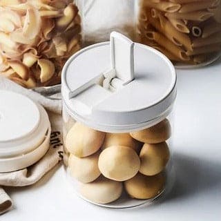 Set Of 3 Transparent Cookie Jar, Transparent Sealed Cans Jars For Spices, Multi Capacity Grain Storage Box, Kitchen Snacks Dry Plastic Fresh Keeping Tank