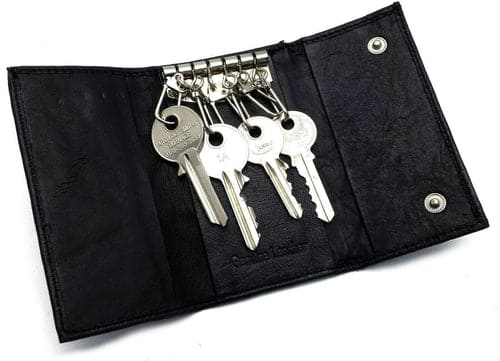 Keychain Pad With Hooks Leather Key Case Keychain For Key Holder Bag –  SnapS Tools