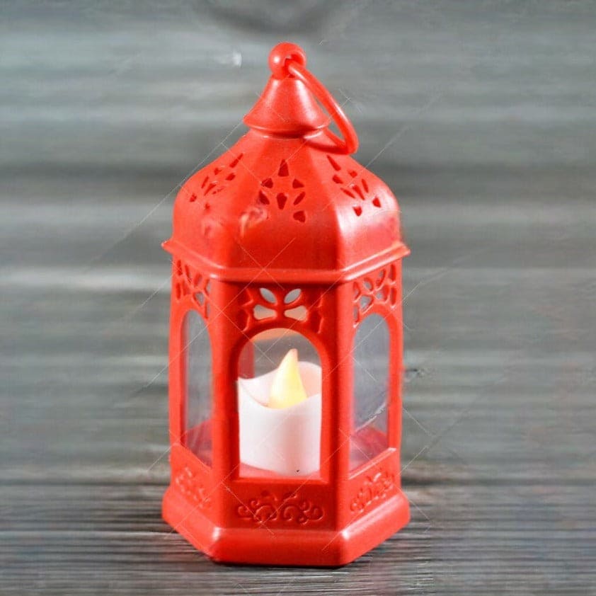 Ramadan Lantern Lamp, Retro Style Electric Candle Lantern Lamp, Electronic Candle Light, Smokeless Portable Hanging Lantern, Electronic Candle Craft Horse Light, Wind Light Candle