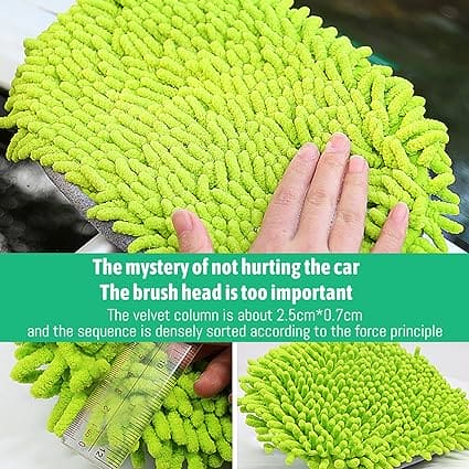 Microfiber Car Wash Brush, Mitt Sponge With Long Handle, Telescopic Cleaning Mop, Adjustable Super Absorbent Washing Mop, 2 In 1 Wash Dust Cleaning Mop, Multifunctional Home Automobile Dust Removal Mop