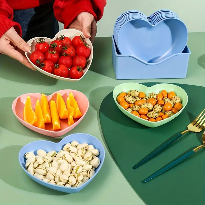 Plastic Plates With Stand, Multi-function Spit Bone Dish, Round Square Set Dining Table Plates, Household Kitchen Tableware Serving Table Plates, Fruit Snack Dish Plate, Reusable Food Serving Dishes With Rack
