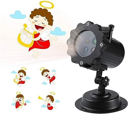 Led Projection Lamp, 16 Pattern Lighting Projector, Waterproof Garden Lawn Lamp Stage Lamp, 16 Pattern Indoor Outdoor Decoration Lamp With RC, Indoor and Outdoor Realistic Live Lawn Lights, Snowflake Projection Lamp