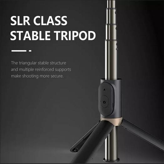 Ola Selfie Stick, Portable Mobile Tripod With Light, Metal Stable Bluetooth RC Selfie Stick, Retractable Portable Phone Holder Stick for Vlogging, Selfies & Video Recording, 360 Degree Rotation Selfie Stick Tripod with Fill Light & Wireless Remote