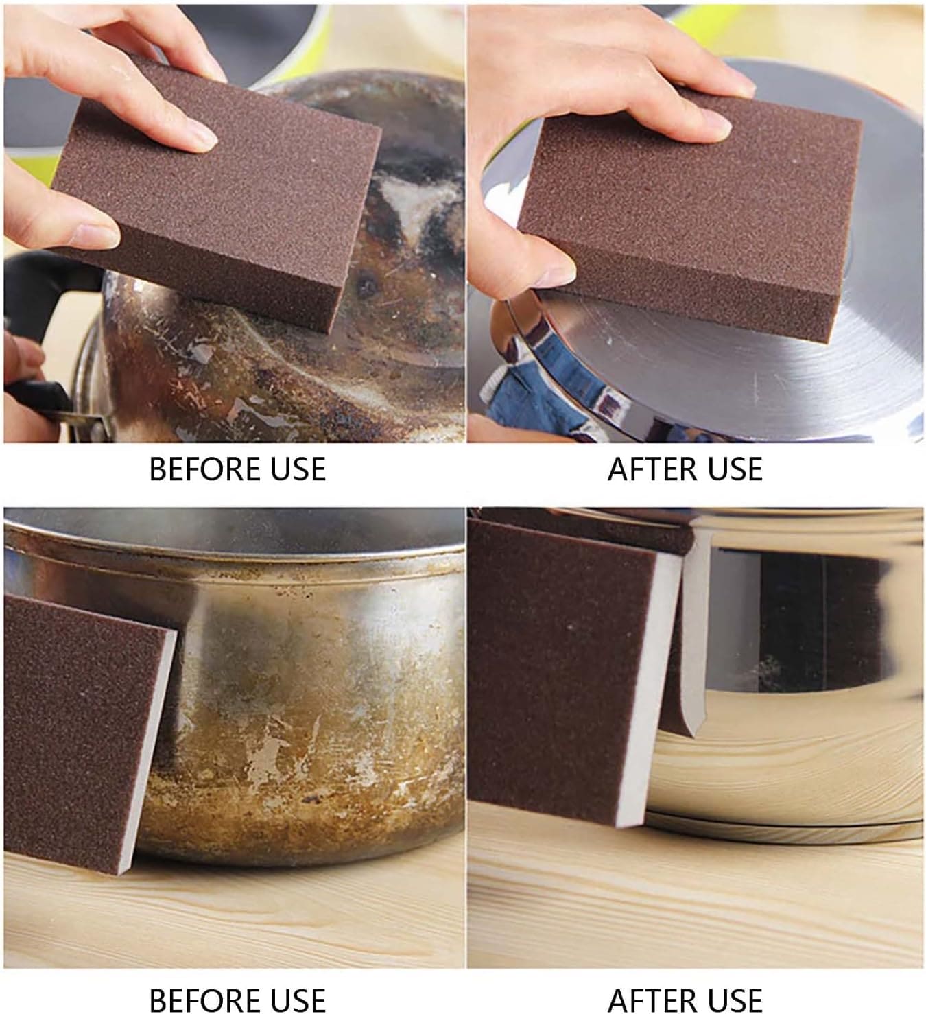 Rust Remover Sponge, Kitchen Sand Paper Sponge, Multifunctional Corundum Sponge, Stone Pot Cleaning Brush, Nano Emery Sponge, Multipurpose Abrasive Sanding Sponge