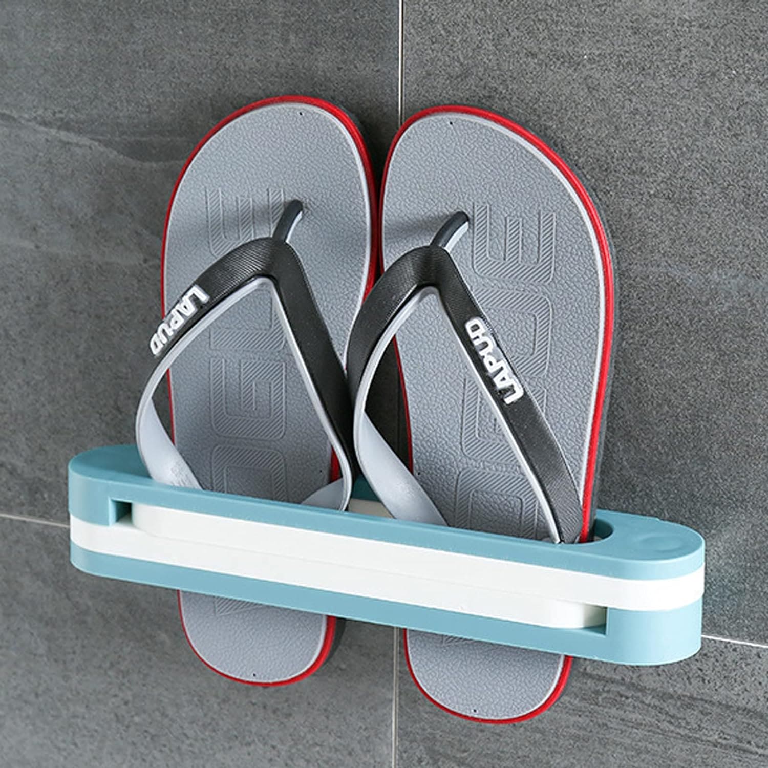 Foldable Slipper Rack, 3 in 1 Shoe Rack Wall Mounted Shoe Rack, Multifunctional Flip Flops Foldable Towel Rack, Cabi Lock Folding Shoe For Entrance, PP Sandals Slippers Hanger, Home Bathroom Shoe Shelf