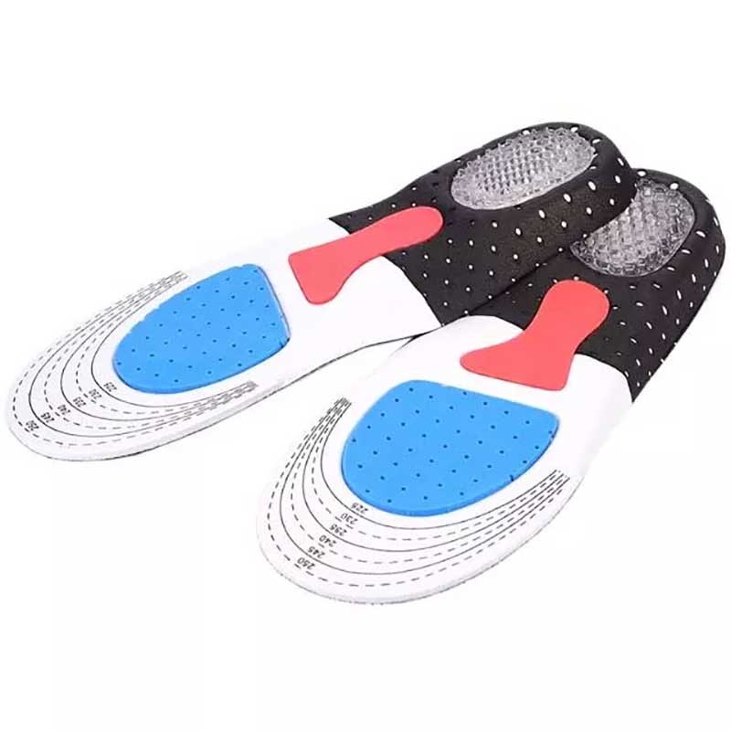 Set of 2 Cuttable Silicone Shoe Insoles, Men Women Orthotic Arch Support Sport Shoe Pad, Soft Running Insert Shoe Pad, Silicone Gel Insoles For Feet, Arch Support Shoe Pad, Flash Drying Foot Care Pads