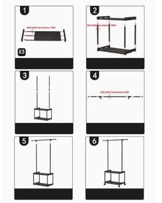 Multifunctional Cloth Rack With Wheels, Multilayer Floor Hanger, 4 in 1 Hall Tree with Storage Shelf, Simple Cloth Organizer Wardrobe, Shoes Rack Home Organizer, Multifunction Floor Standing Clothes Hanger Rack