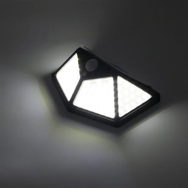 100 LED Solar Light, Motion Sensor Outdoor Solar Lamp, Courtyard Waterproof Stairs Outdoor Wall Light, Multifunctional Solar Lamp, Outdoor Garden Decoration Solar Led Light, Sunlight Powered Spotlight with Motion Sensor