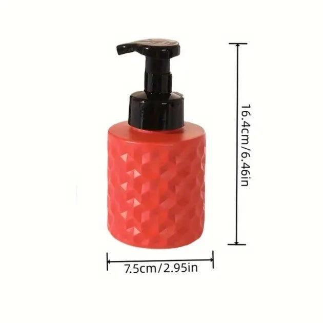 Refillable Hand Soap Dispenser, Counter Soap Dispenser Bottle, Empty Facial Cleanser Refillable Bottle, Hand Sanitizer Press Subpack Bottle, Bathroom Kitchen Hand and Dish Soap Dispenser