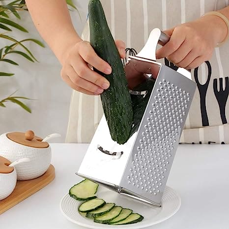 Mini Four Faced Vegetable Slicer, Multifunctional Box Grater Slicer Cutter, Stainless Steel Vegetable Peeler, Vertical Plane Potato Vegetable Cutter