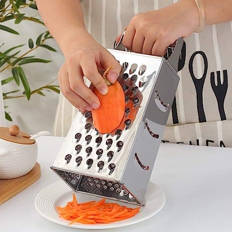Mini Four Faced Vegetable Slicer, Multifunctional Box Grater Slicer Cutter, Stainless Steel Vegetable Peeler, Vertical Plane Potato Vegetable Cutter