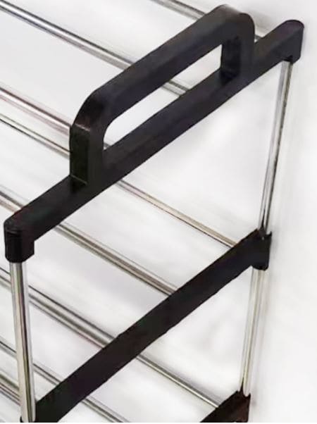 6 Tier Classic Shoe Rack, Stainless Steel Multilayer Shoe Storage Shelf, Stackable Shoe Rack With Side Support, Easy, Shoe Organizer Shelf for Entryway, Multifunctional Free Standing Shoe Cabinet, Hallway Cabinet Organizer Holder