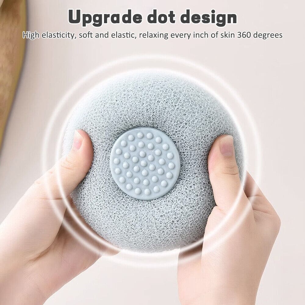Shower Massage Ball, Handheld Bath Sponge Ball, Exfoliating Puff Body Cleaner, Body Loofah Sponge, Lazy Bath Foam Sponge, Rub Bath Mud Sponge, Towel Bath Back Brush