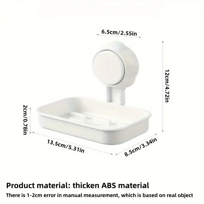 Suction Cup Soap Box, Creative Drain Soap Holder, Simple Home Bathroom Soap Storage Holder, Hanging Bar Soap Holder, Vacuum Suction Cup Soap Box