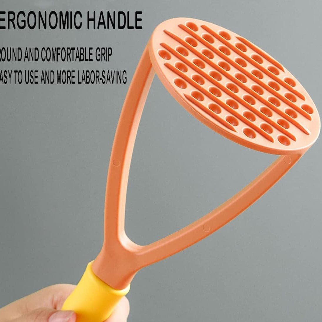 Plastic Potato Masher, Multifunctional Food Shredder, Potatoes Mud Pusher, Kitchen Cooking Gadget, Hand Held Potato Masher