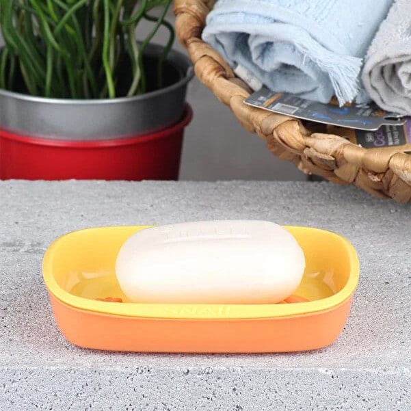 Set Of 4 Snail Soap Dish, Double Layered soap Box, Bathroom Kitchen Soap Organizer, Multifunctional Drain Soap Holder, Soap Dish Tray For Bathroom, Draining Soap Dish Holder