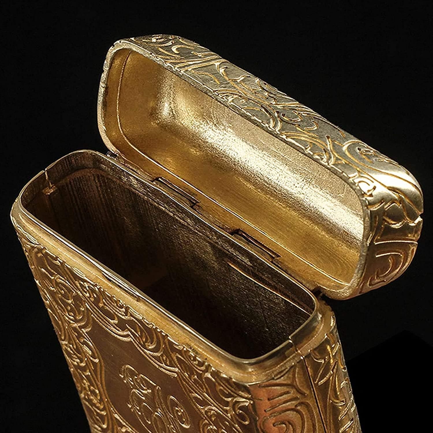 Royal Cigarette Holder, Retro 16 Pcs Cigarette Box, Peaky Blinders Flick Box Holder, Luxury Vintage Carved Cigarette Box, Shelby Smoke Pocket Holder, Portable Smoking Tool, Expandable Cigarette Cases