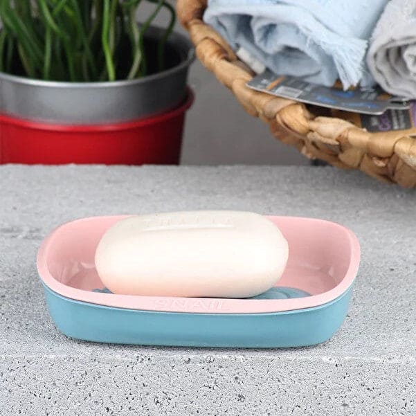 Set Of 4 Snail Soap Dish, Double Layered soap Box, Bathroom Kitchen Soap Organizer, Multifunctional Drain Soap Holder, Soap Dish Tray For Bathroom, Draining Soap Dish Holder