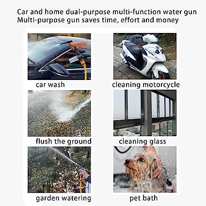 Car Service Sprayer, Multipurpose Water Sprayer Gun, Magic Power Washer, Portable High Pressure Water Gun, Sprinkler Foam Water Gun, Cordless High Pressure Cleaner Washer Spray, House Tap Water Spray Gun