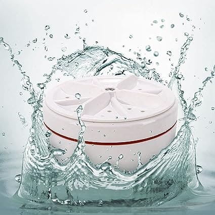 2 in 1 Ultrasonic Turbo Washing Machine, Portable Travel Washer, Air Bubble And Rotating Mini Ultrasonic Washing Machine, Portable Removes Dirt Washer, USB Cable Machine for Travel