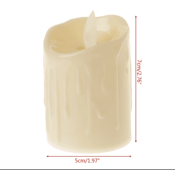 Set Of 12 Flickering Flameless LED Tea Candle Light