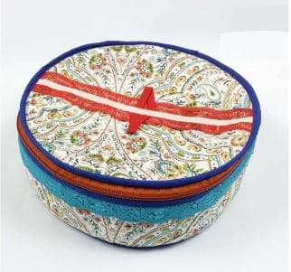 Roti Carrier, Zip Roti Cover, Tortilla Basket, Flatbread Zip Clothes Cover, Chapati Roti Rumal, Multi Design Round Kitchen Storage Basket Cover, Kitchen Roti Bag