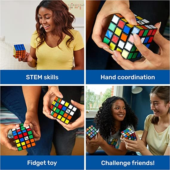 Magic Rubik Cube, 3D Speed Cube Game, Education Learning Cube Magic Toy, Rotating Rubic Box, Brain Teasers Travel Game, Color Matching Puzzle