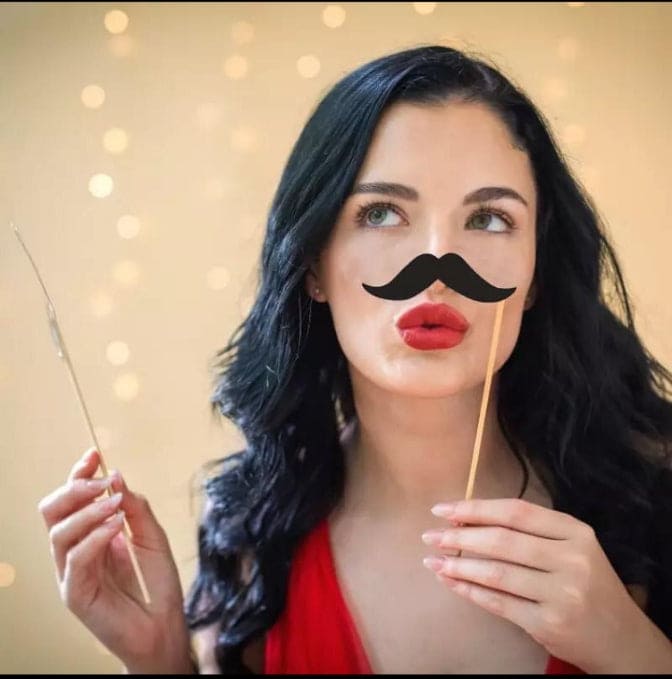 18pcs Wedding Decorations Photobooth Props, Bachelorette Party Bridal Shower Decor, Bridal Shower Party Decorations