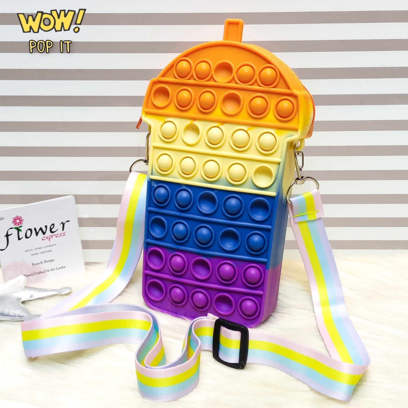 New 3D Silicone Ice Cream Shaped Pop It Bags, Pop It Adults Decompression Bag, New Mini Fingertip Toy Bag, Sensory Silicone Pop Fidget Bags For Kids, Push Bubble Popet Bag