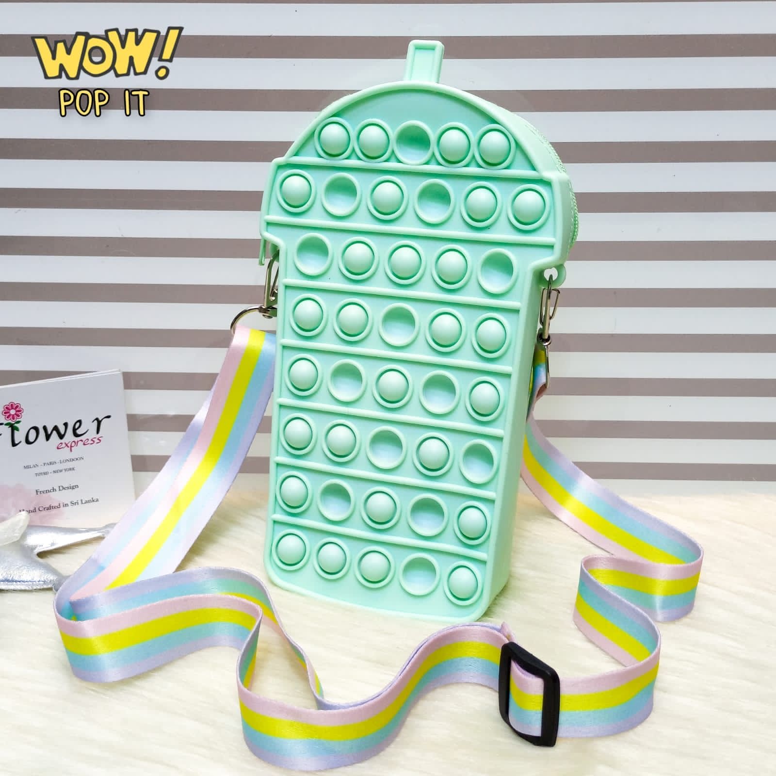 New 3D Silicone Ice Cream Shaped Pop It Bags, Pop It Adults Decompression Bag, New Mini Fingertip Toy Bag, Sensory Silicone Pop Fidget Bags For Kids, Push Bubble Popet Bag