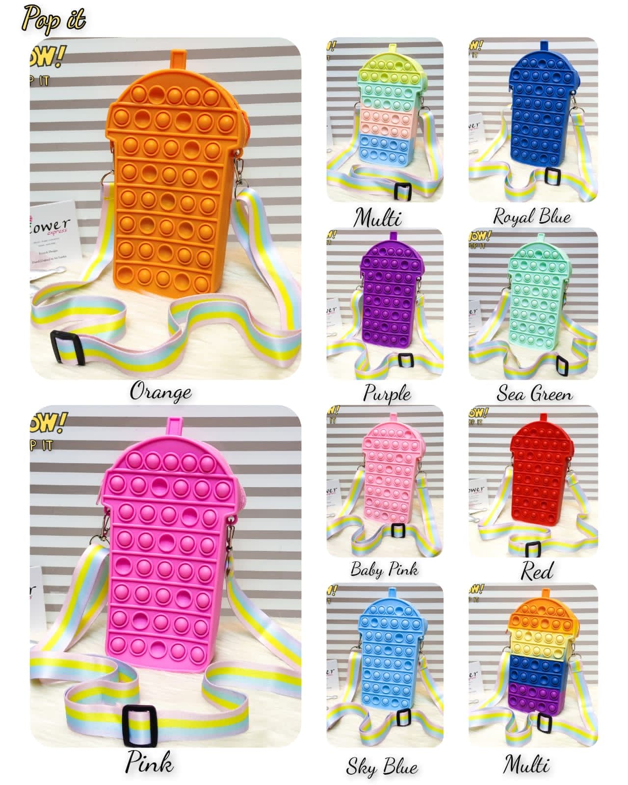 New 3D Silicone Ice Cream Shaped Pop It Bags, Pop It Adults Decompression Bag, New Mini Fingertip Toy Bag, Sensory Silicone Pop Fidget Bags For Kids, Push Bubble Popet Bag