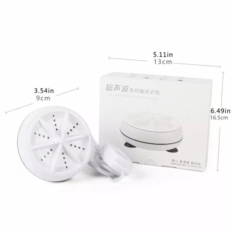 2 in 1 Ultrasonic Turbo Washing Machine, Portable Travel Washer, Air Bubble And Rotating Mini Ultrasonic Washing Machine, Portable Removes Dirt Washer, USB Cable Machine for Travel